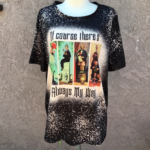 Haunted Mansion Bleach Tie Dye Shirt - Picture 1 of 4